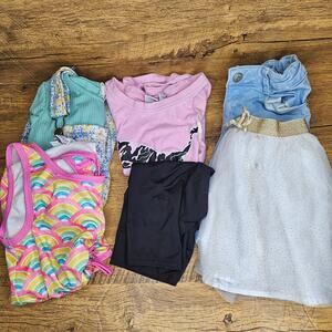 Girls sz 6/7 Summer Shorts Romper Overalls Skirt